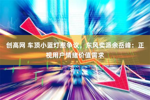 创高网 车顶小蓝灯惹争议，东风奕派余岳峰：正视用户情绪价值需求